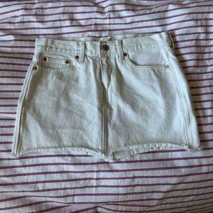 White Levis Mini Skirt